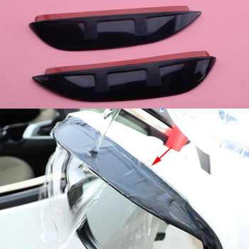 

2pcs Black Rearview Side Mirror Rain Eyebrow Rainproof Cover Trim Shield Sun Visor ABS Fit for Toyota RAV4 2019 2020