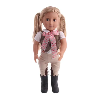 

Free Shipping By E-packet Realistic (Include the Doll )11Pcs/Set 18 Inch American Doll & 43 Cm Born Doll For Generation Toy Gift