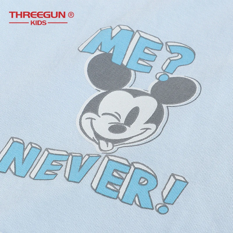Детские хлопковые укороченные брюки THREEGUN X Disney летние штаны для мальчиков и
