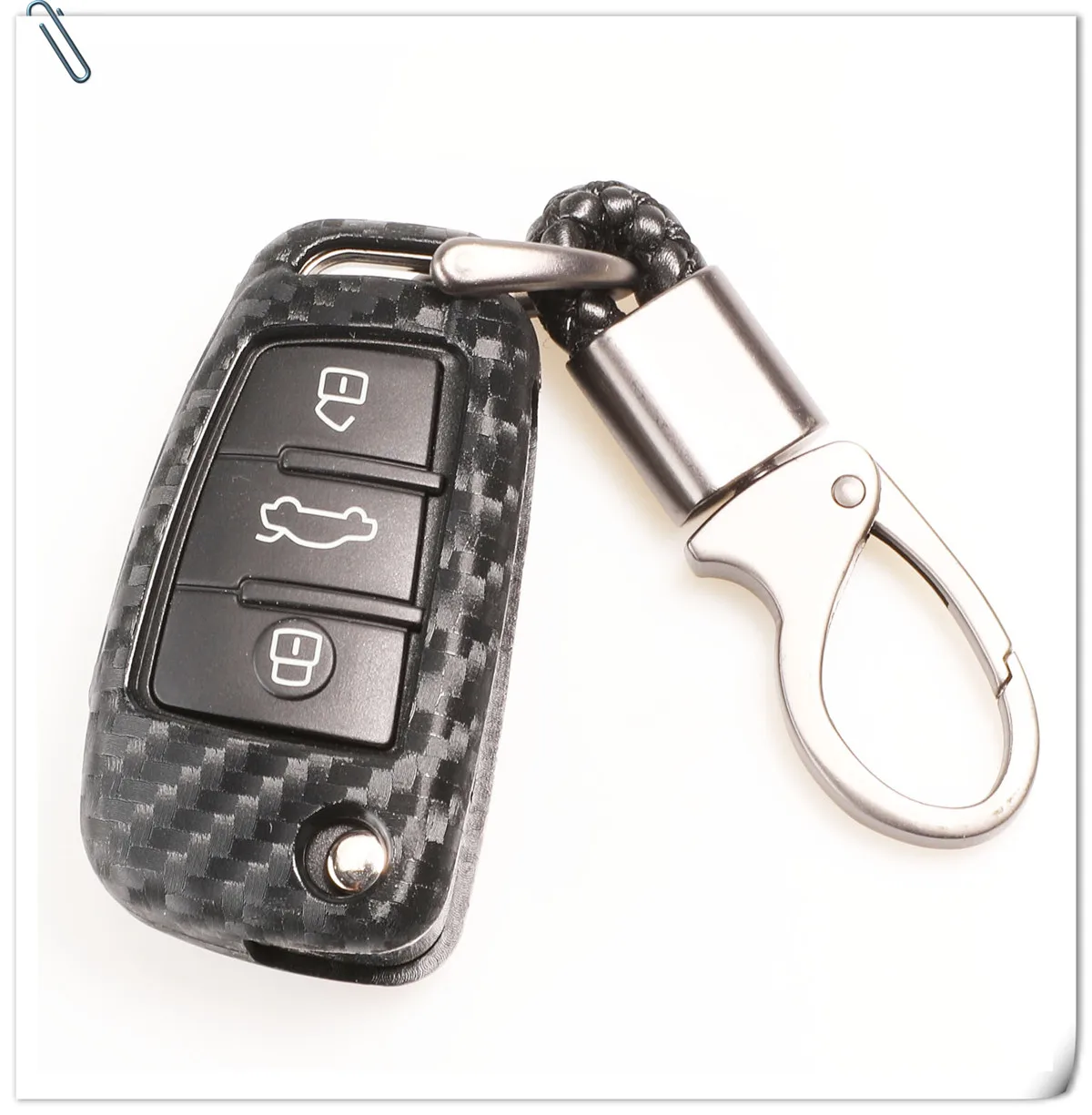 Keyforkess 10X3 Pulsante di Carbonio Morbido Silicone Auto Chiave A Distanza Fob Caso Della Copertura Per Audi A3 8L 8P a4 B6 B7 B8 A6 C5 C6 4F RS3 Q3 Q7 TT - Ha90ab059ff854580ad9056e615d14df7X