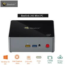 Мини-ПК Beelink J45 Intel Apollo Lake Pentium J4205 2,4 ГГц 5,8 ггц WiFi BT4.0 поддержка 4K H.265 1000 Мбит/с Wins 10 мини-ПК