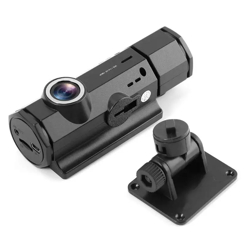 J1 2,7 дюймовый экран HD 1080P Автомобильный dvr видеорегистратор ночного видения Автомобильная камера рекордер зеркальная камера Para Авто двойной объектив gps трек