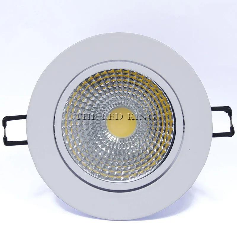 Dimmable 360 Angle Rotatable LED Ceiling Spot Light 5W 7W 10W 12W 15W round LED Recessed Downlight with AC 85-265V LED Driver