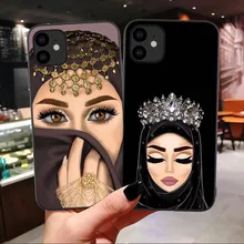 Luxury Woman In Hijab Face Muslim Islamic Bible faith Gril Soft Case For iPhone 11 Pro Max 6 6s 7 8 Plus XS XR X Xs Max Cover