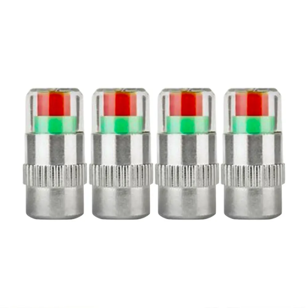 TPMS Car Tire Monitoring Durable Tire Pressure Monitoring Gauge Tyre 4Pcs Valve Caps Precise