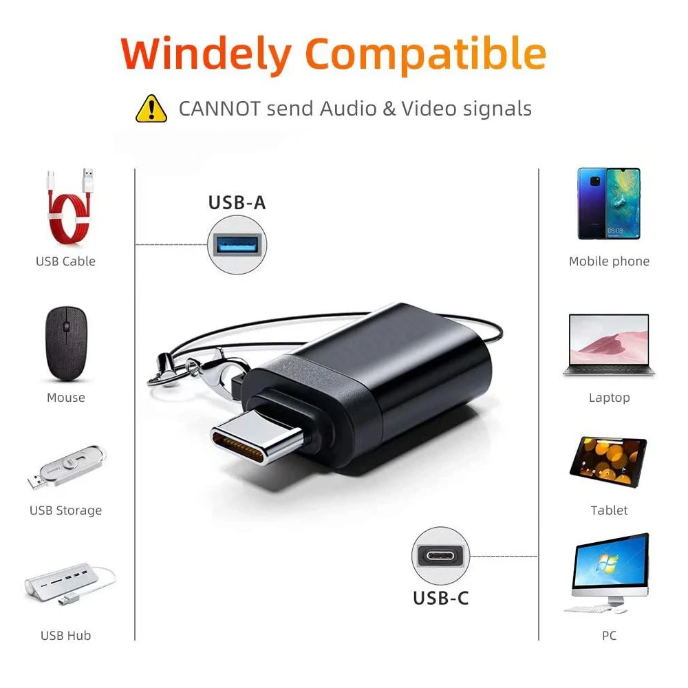 Type C Adapter Type C to USB 3.0 Adapter OTG Cable for MacBook Pro Samsung Oneplus Xiaomi Huawei Mobile Phone Flash Drive Reader