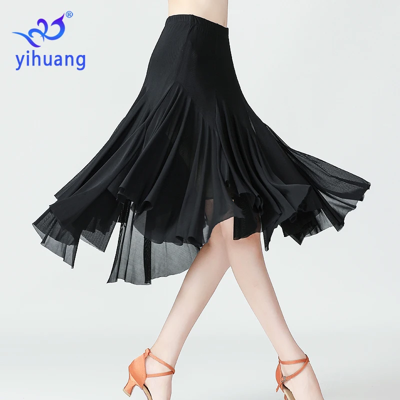 Elegant Dance Wear Practice Skirt Ballroom Latin Skirts Performance