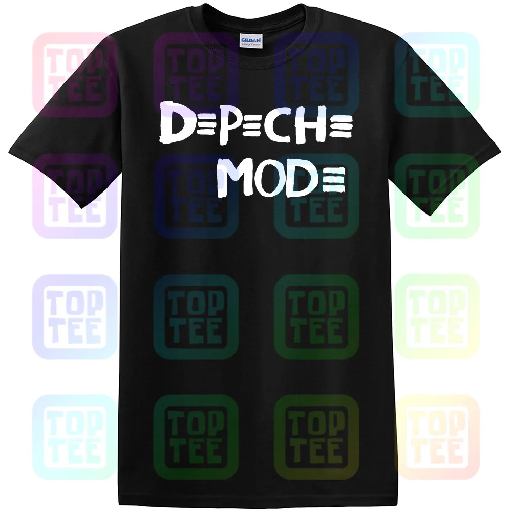 Depeche рубашка Mode футболка унисекс Тур размеры 1988 США все s черная полоса для мужчин новинка 4