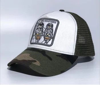 

2019 New Summer trucker cap mesh snapback hip hop hats for men embroidery baseball cap BIG HOOTERS-GREEN