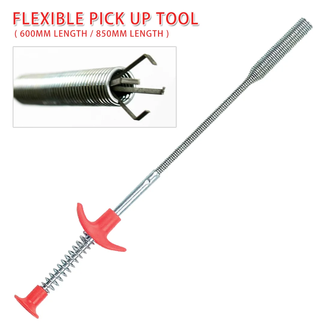 4 Claws Long Reach 600mm/ 850mm Spring Grip Narrow Bend Curve Grabber Flexible Pick Up Tool For Nut/ Bolt/Screws Hand Set | Инструменты