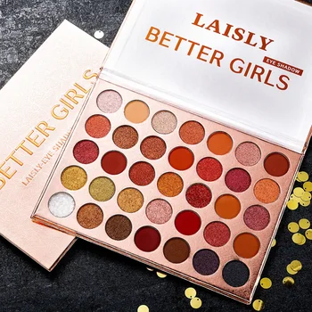 

1 pc Eyeshadow Palette Shimmer Waterproof 35 Colors Matte Eye Shadows Cosmetic Kit for Women