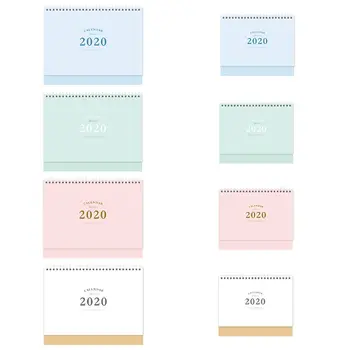 

2020 Desktop Standing Coil Paper Calendar Memo Daily Schedule Table Planner Year