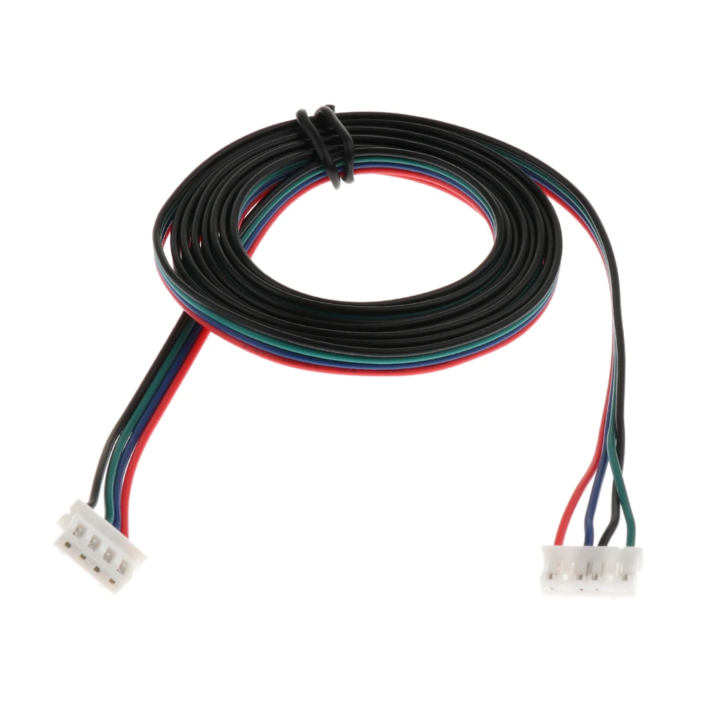 2 Pieces Male Compatible Stepper Motor Cable for 3D Printer XH2.54, 1+1.5m