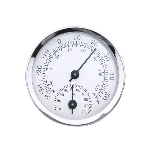 58 Mm -Es Mini Kerek Fal Függő Analóg Hőmérőhőmérséklet Hőmérséklet Páratartalommérő, Amely Alkalmas Szauna Szoba Kiegészítőkre - Image 3
