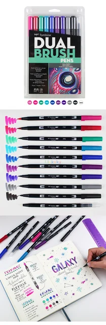 Tombow ABT Dual Water Brush pen & Fine Tip Pen Professional Calligra –  AOOKMIYA