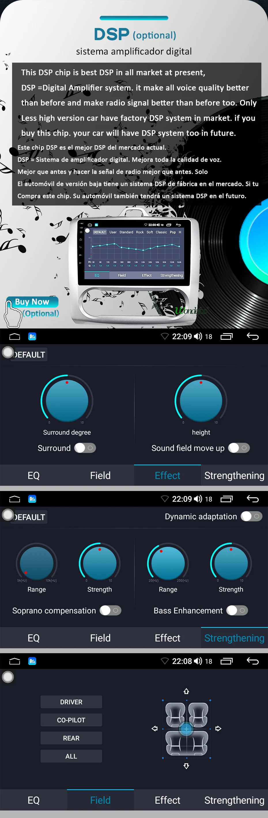 Clearance 1280*720P Android 9.0 Carplay 4G 64G Auto GPS Radio for Ford Focus Exi AT 2004-2011 Navigation IPS Screen Receiver No DVD Player 8