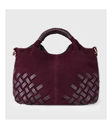 Women Real Split Suede Leather Shoulder Bag Female Leisure Nubuck Casual Handbag Hobo Messenger Top-handle bags