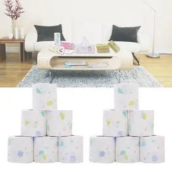 

12 Rolls 3-Layers thickened Extractable Toilet Paper Soft Wood Pulp Pumping Tissue