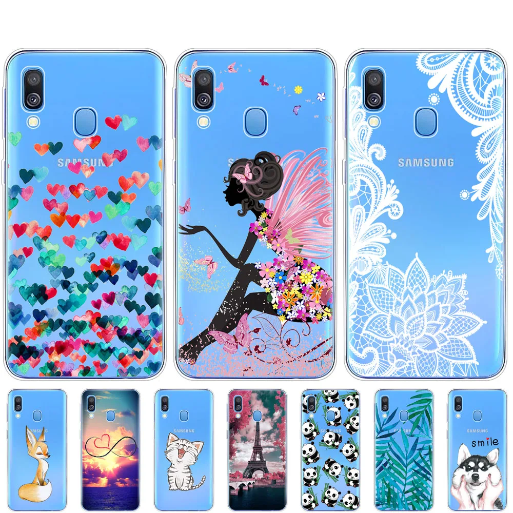 

Case For Samsung A40 Case cover Soft Silicone Phone fundas For Samsung Galaxy A40 A 40 A405 SM-A405F A405F Cartoon Shells Bags