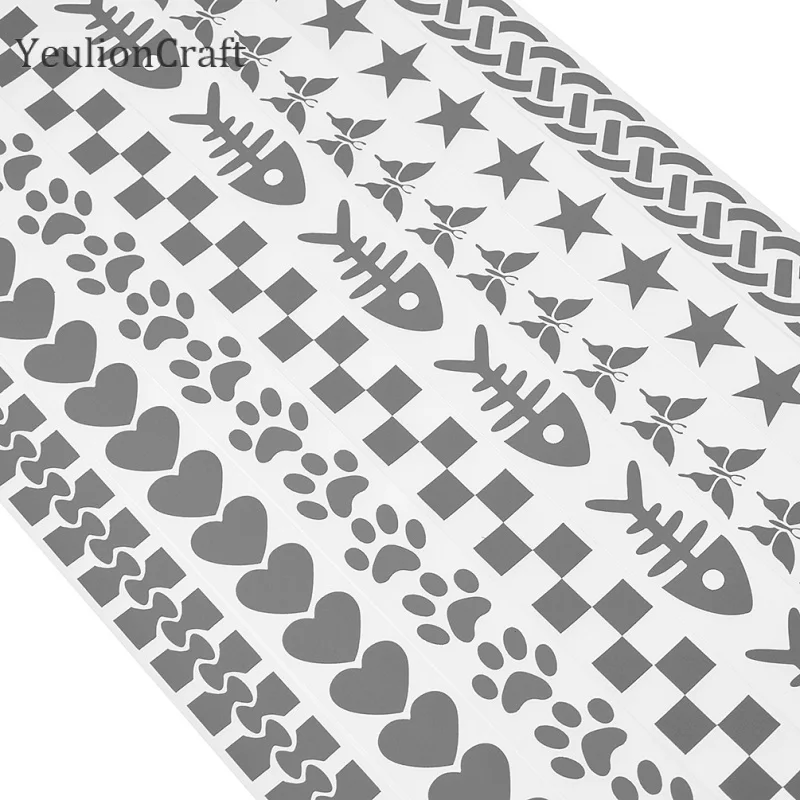 Reflective Stickers Heat Transfer Vinyl Film Reflective Tape DIY Iron On Fabric for Clothing reflective tape