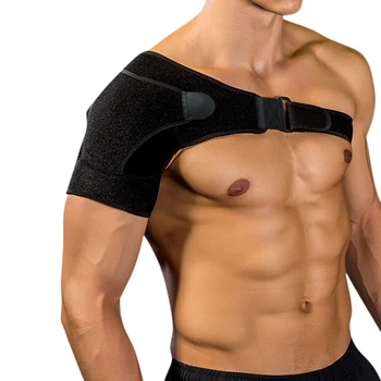 

1pcs Single Left/Right Shoulder Support Brace Pain Relief Adjustable Gym Brace Pads With Gentle Compression Shoulder Support