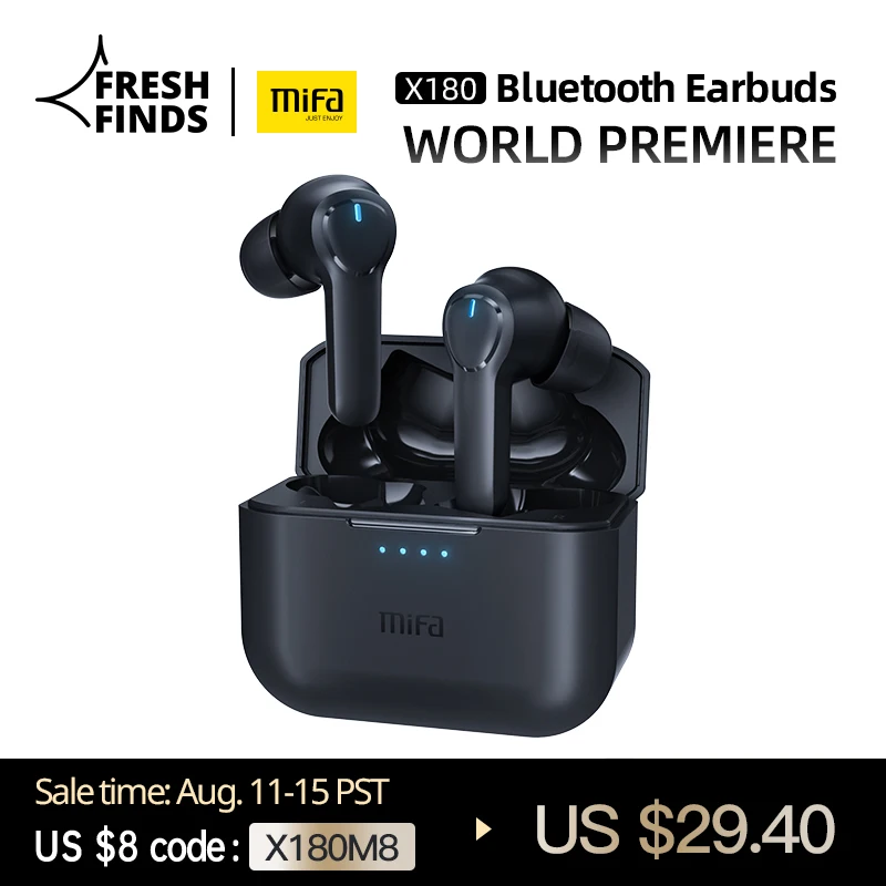 Mifa X180 Bluetooth наушники 4-микс ENC вызов шумоподавление истинные беспроводные и IPX7