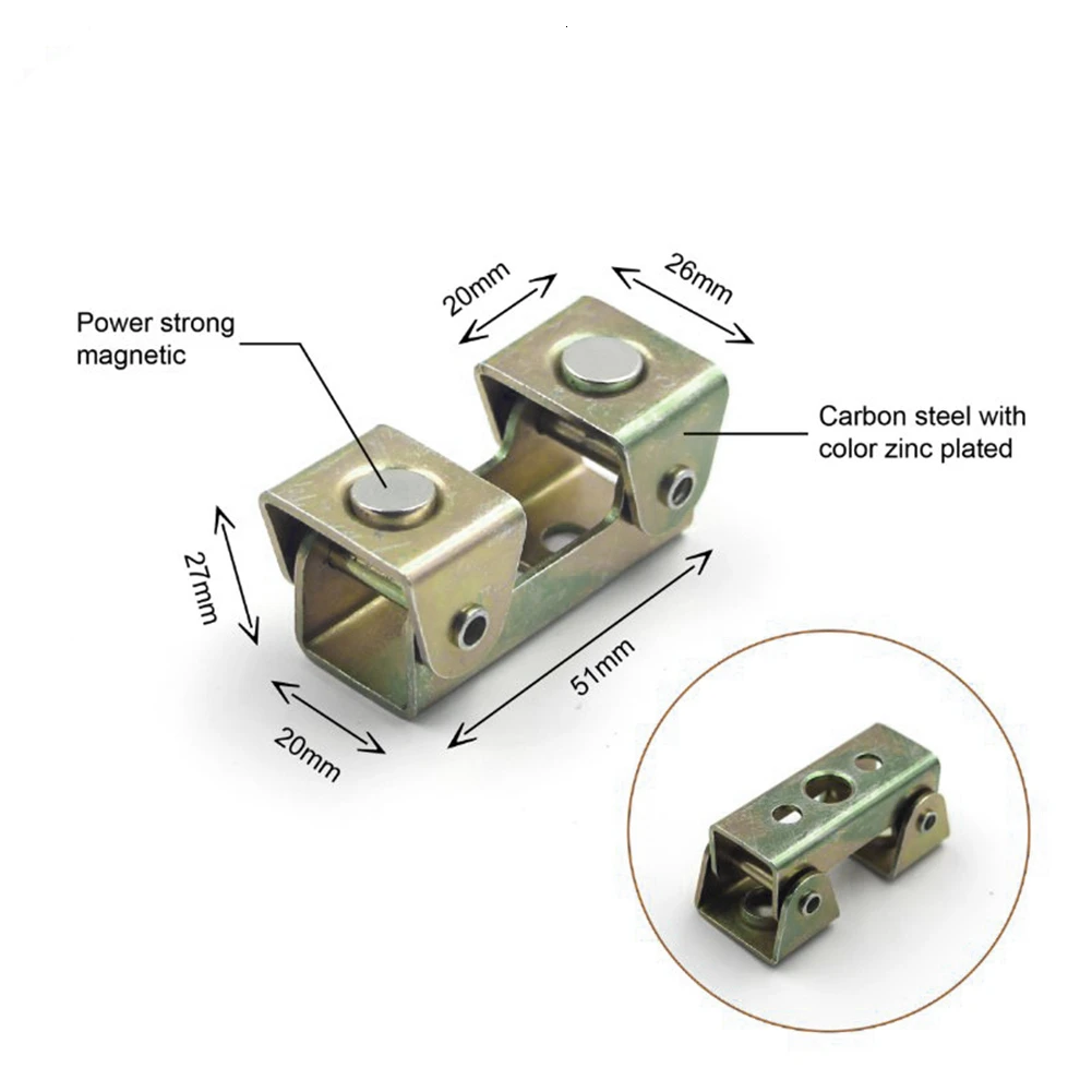 1PC Magnetic V-type Clamps V Shaped Magnetic Welding Holder Welding Fixture Adjustable Magnetic V-Pads Strong Hand Tool