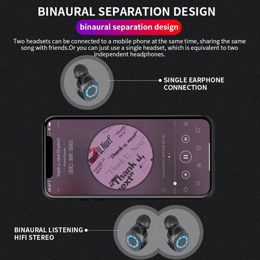 V12 Bluetooth 5,0 домашние наушники для альпинизма, путешествий, офиса, спорта, стерео наушники для кемпинга с сенсорным управлением, беспроводные наушники для бега