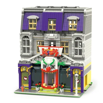 

In Stock Moc 10181 3329Pcs Movie City Street View Series Joker Park Model Building Blocks Bricks Kids Toys gift