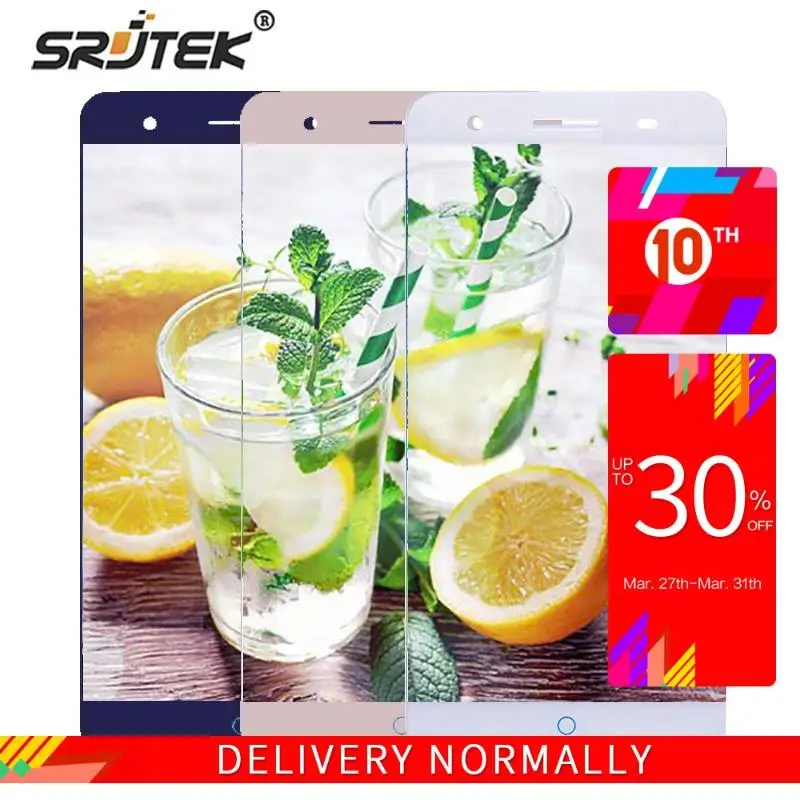 Srjtek для ZTE Blade A610 Plus ЖК дисплей сенсорный экран дигитайзер сенсор Стекло в сборе