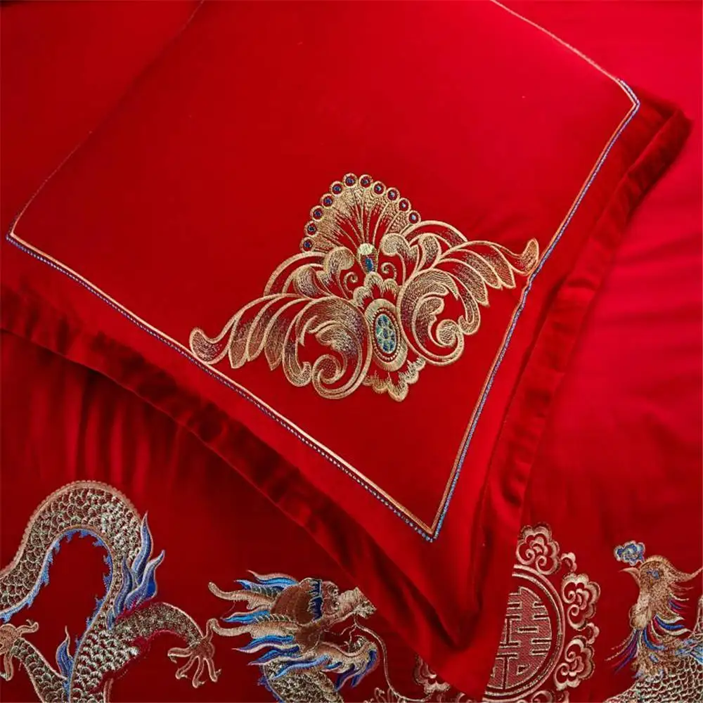 Одеяло, постельные принадлежности, покрывало, костюм для свадебной пары с золотым узором, подарок для женщин, набор пододеяльников