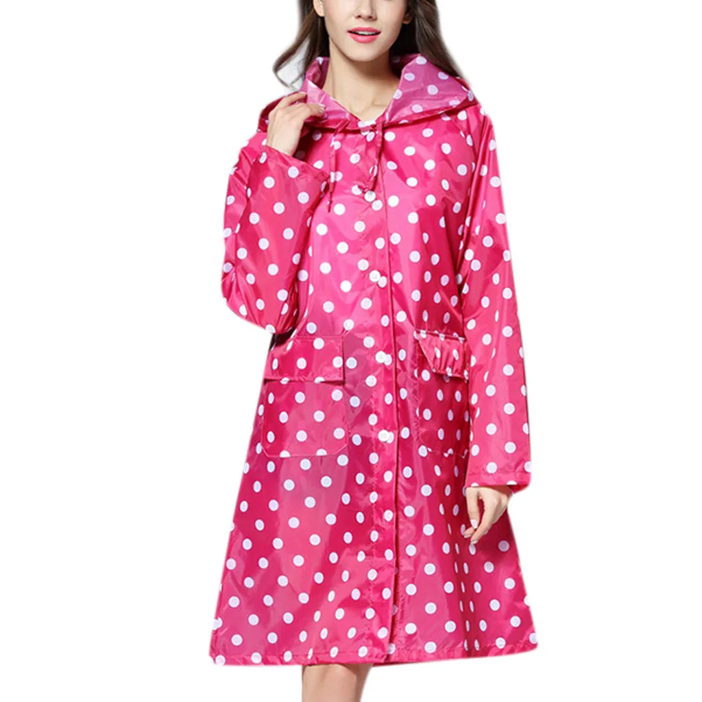 Pink Пальто 2019Top новые женские волнистые дождевые куртки уличные водонепроницаемые ветрозащитные пальто Верхняя одежда Пальто Блузка для женщин одежда - Цвет: Pink