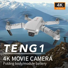 TENG 1 – Mini Drone pliable UAV HD, photographie aérienne 4K, quadcopte, double caméra, hélicoptère, Kit de bricolage avec télécommande 