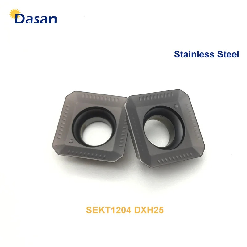 

10PCS SEKT1204 AFTN DXH25 Carbide inserts Milling Tools High Quality Blade Lathe Cutter Turning Tool for Stainless Steel