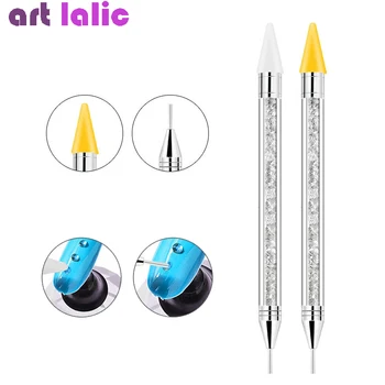 

NEW Double-ended Nail Rhinestone Picker Wax Pen Nail Gel Nail Manicure Tool Rhinestone Dotting Pencil Nail Art Tools