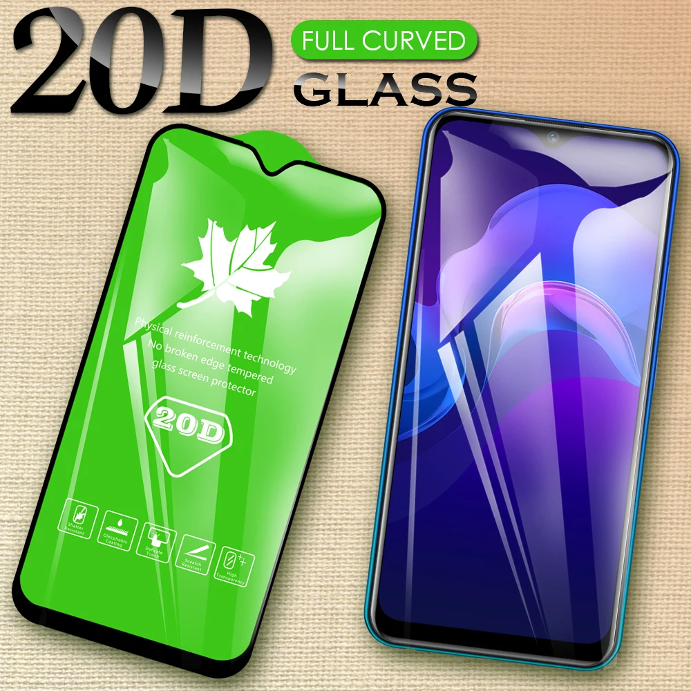 20D полное покрытие из закаленного стекла протектор экрана для Vivo Y11s Y12s Y12i Y19 Y17 Y15 Y12