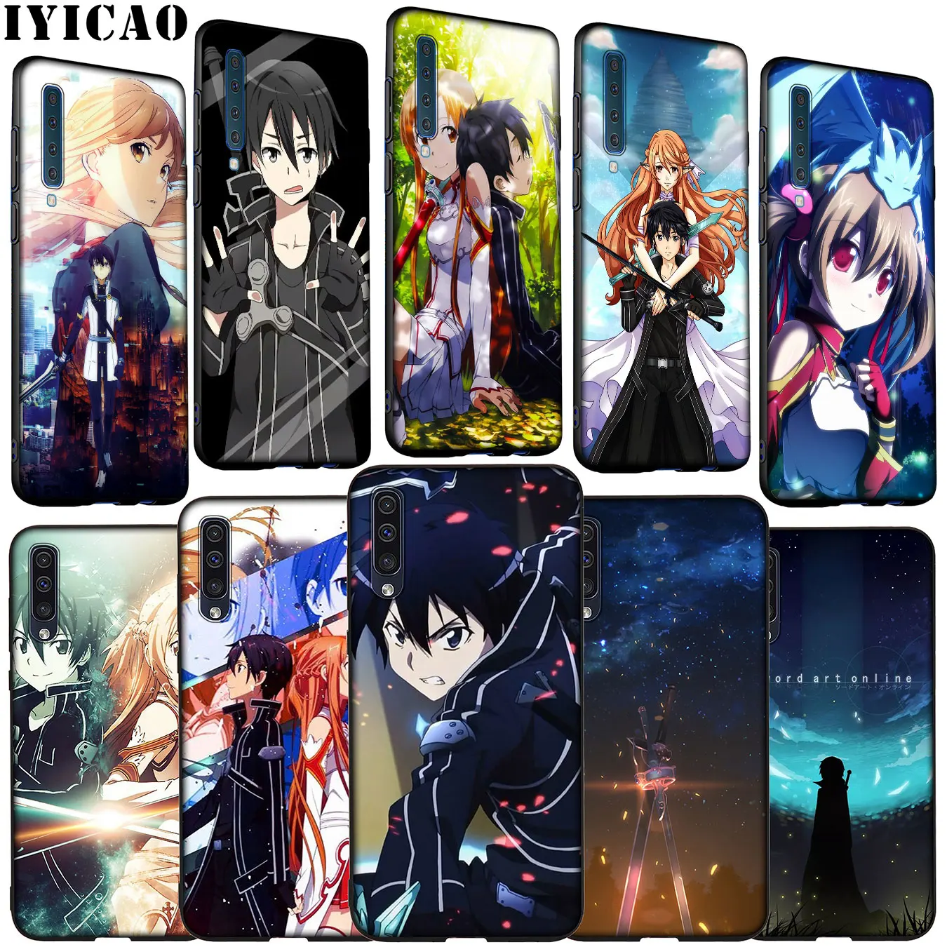 Мягкий силиконовый чехол IYICAO для Samsung Galaxy A70 A60 A50 A40 A30 A20 A10 M10 M20 M30 M40 A20E |