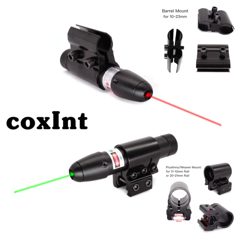 Red Dot Laser Sight Laser Sight with Picatinny Rail Mount Battery and Charger