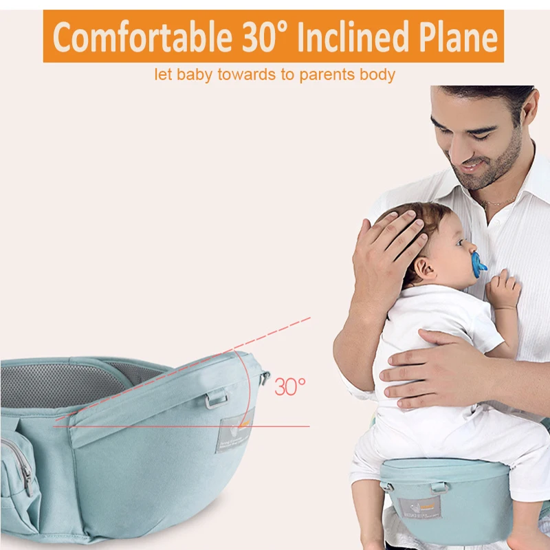 Portabebés para bebé, taburete de cintura, cinturón de seguridad, mochila recién nacidos, porta bebé, andadores cadera _ - Mobile