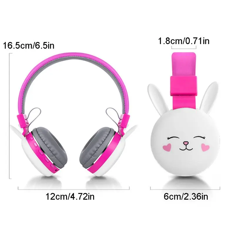 Беспроводная музыкальная гарнитура Мультяшные наушники Blueooth милые Игровые с