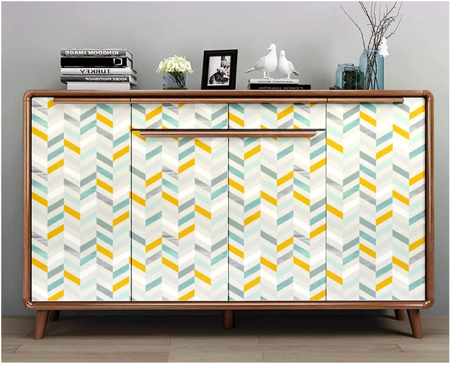 Pré-colado Contato Papel, Mural de parede para sala, 3m