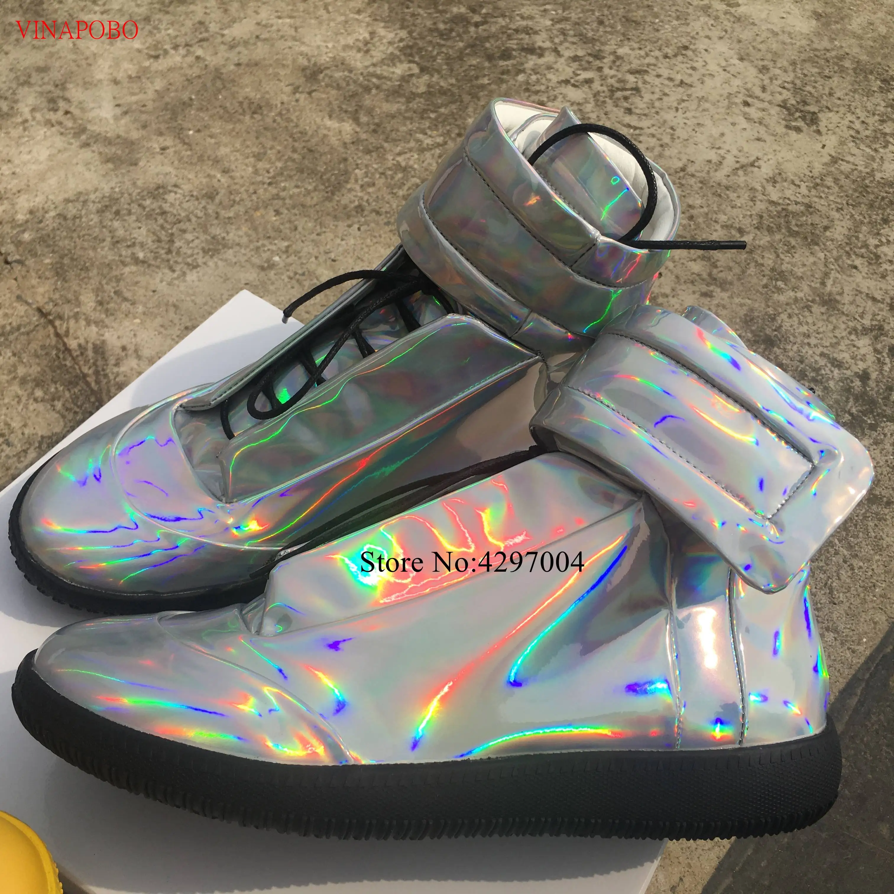 Mens Casual Shoes Hook& Loop Celebrity Men Fashion Sneakers Shoes Lace Up High Top Male Leisure Shoes Spring Autumn Size 38-46