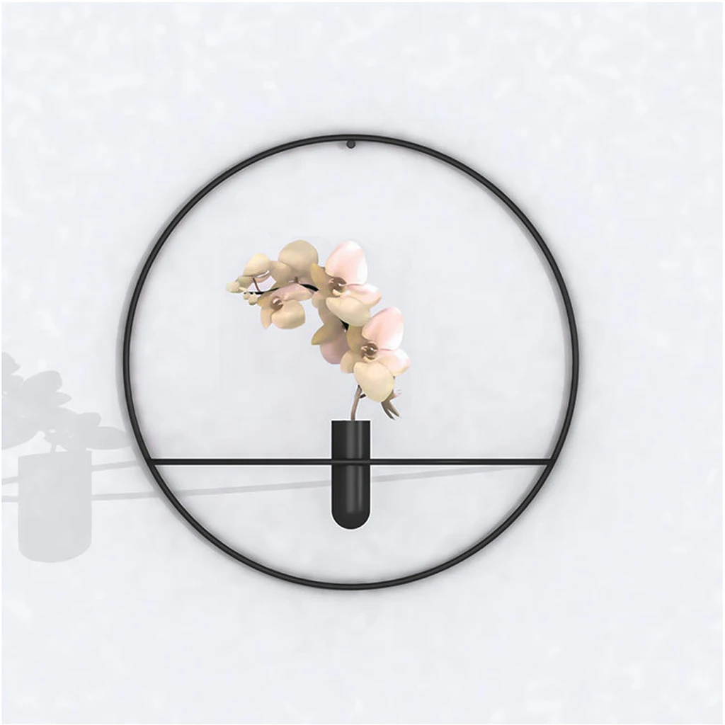 Скандинавский геометрический Круглый Подсвечник настенный металлический