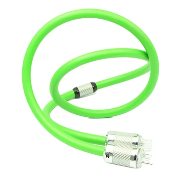 

Xangsane Single Crystal Copper Silver-Plated HIFI Power Cord o Amplifier Tube Fever Power Cord Us Plug