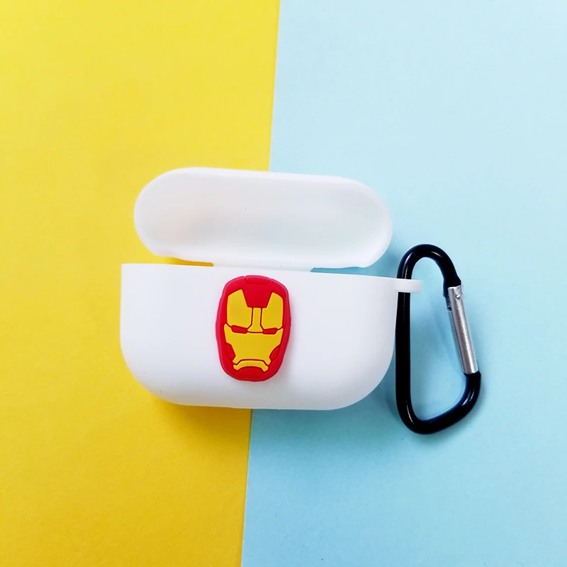 Милые мультипликационные Супергерои Bluetooth наушники чехол для Airpods 3 Защитная крышка для Airpods Pro чехол s зарядная коробка с крючками