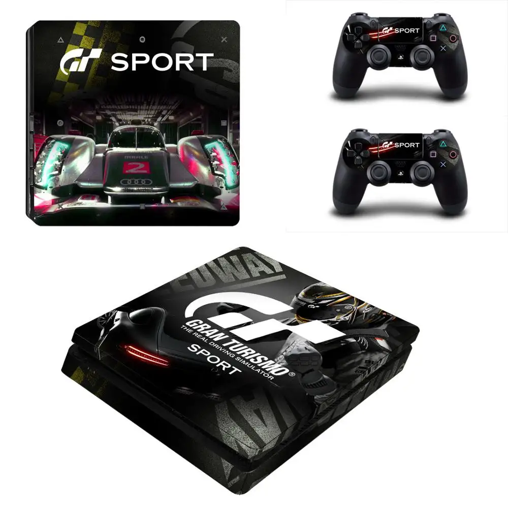 GT Sport PS4 Slim sticker s PS 4 Play station Skin наклейка Pegatinas для playstation консоль и