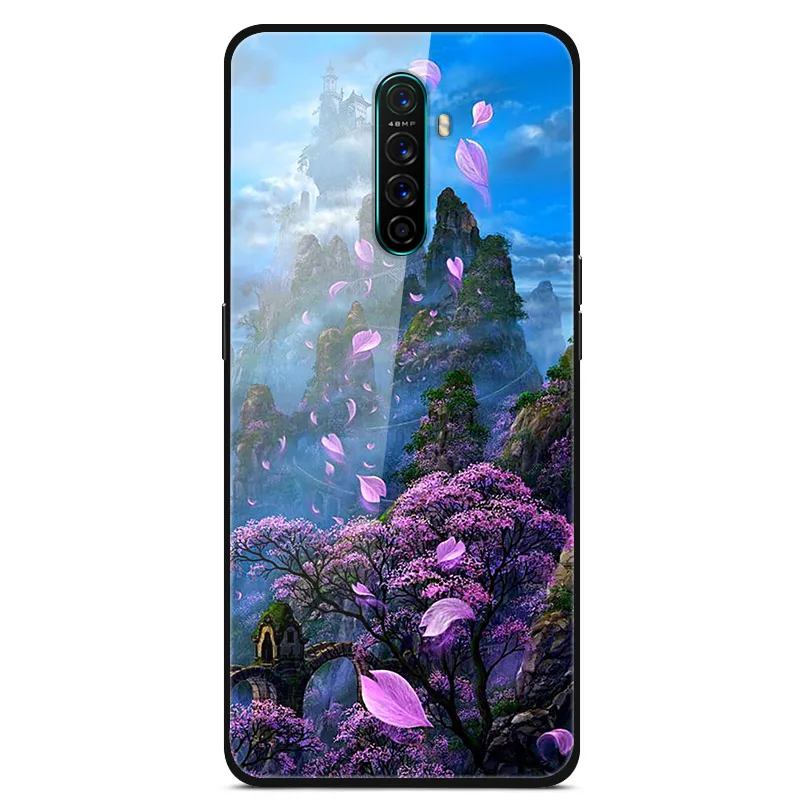 Для OPPO Realme X2 Pro Чехол из закаленного стекла чехол жесткая задняя крышка для телефона для OPPO Realme X2 Pro TPU бампер чехол s для RealmeX2 Pro - Цвет: 23
