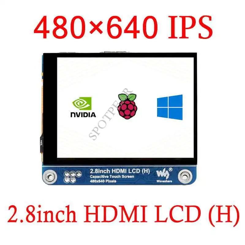 Rpi Raspberry pi 2.8 Polegada Hdmi Lcd 2.8 Polegada Tela de Toque Capacitivo Compatível com Hdmi - Imagem 4