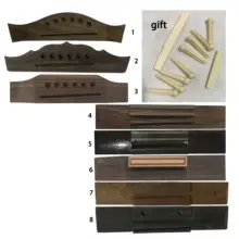 

1 pcs New 6 String Saddle Rosewood Thru Guitar Bridge For Folk Acoustic Guitar Many Kinds of Classical Guitar Bridge Free Ship