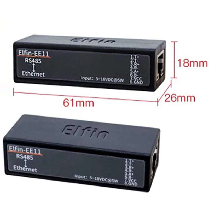 Rs485 последовательный порт сервера для модуля Ethernet Поддержка Elfin-Ee11 Tcp/Ip Telnet Modbus Tcp протокол